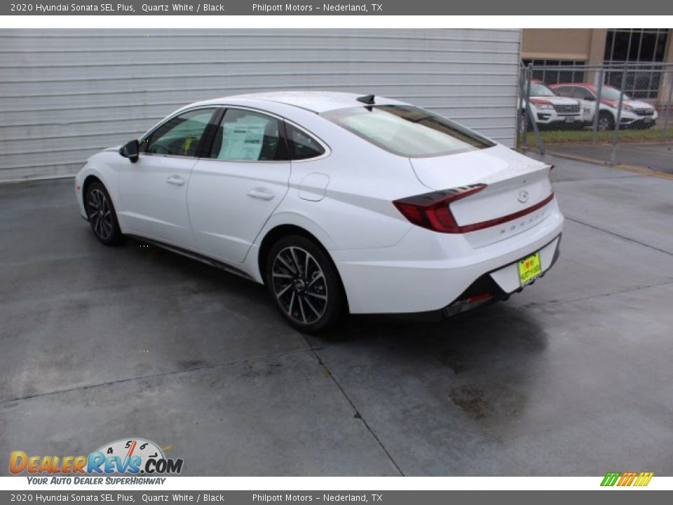 2020 Hyundai Sonata SEL Plus Quartz White / Black Photo #6