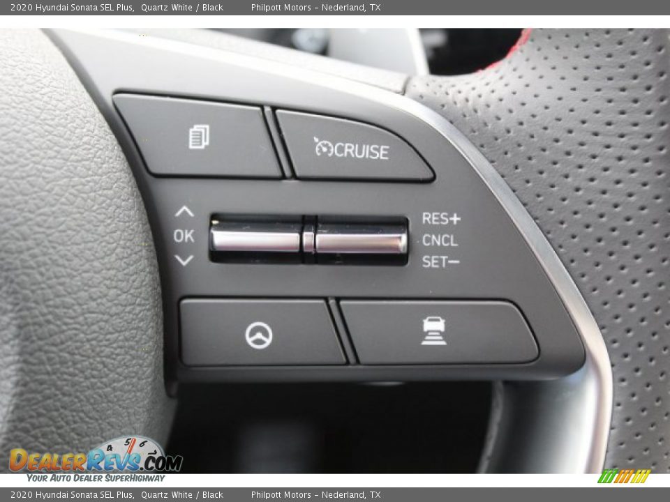 2020 Hyundai Sonata SEL Plus Quartz White / Black Photo #13