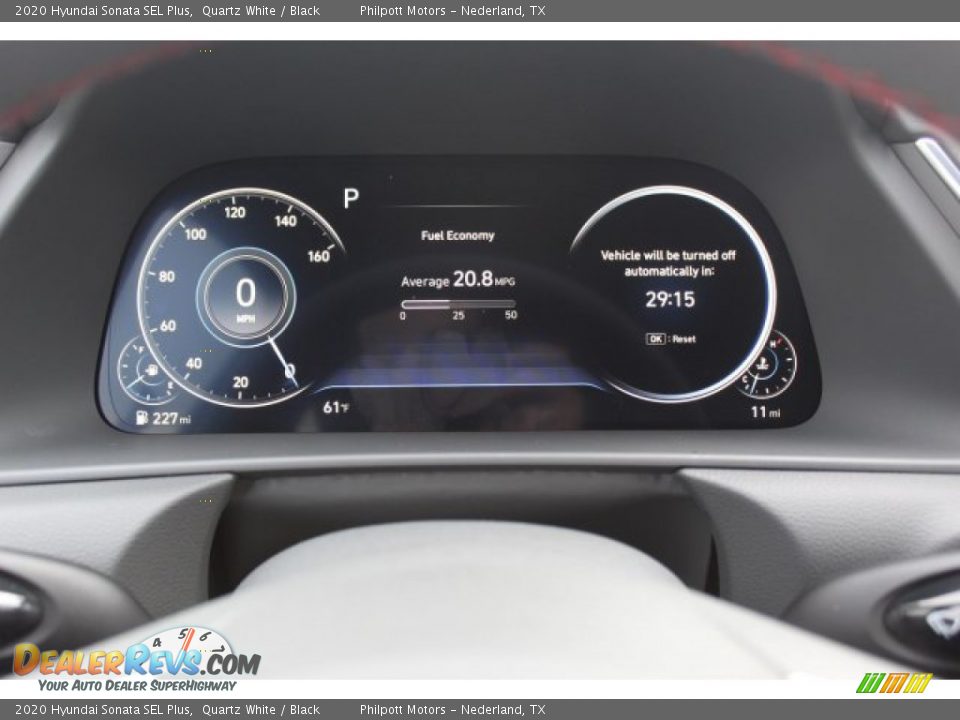 2020 Hyundai Sonata SEL Plus Quartz White / Black Photo #14