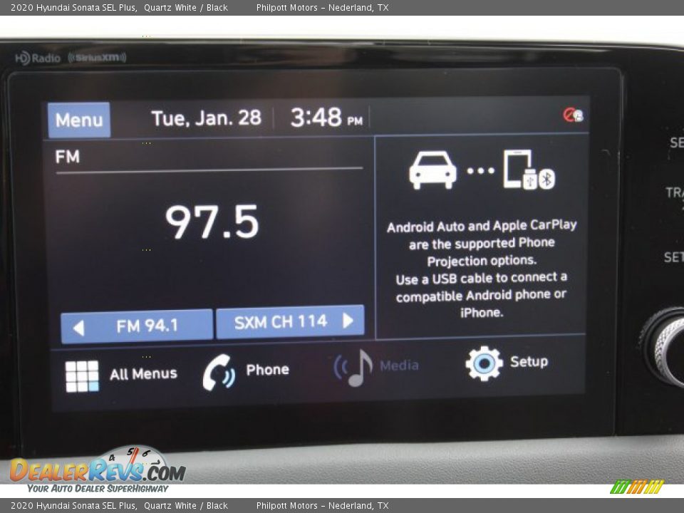 2020 Hyundai Sonata SEL Plus Quartz White / Black Photo #16