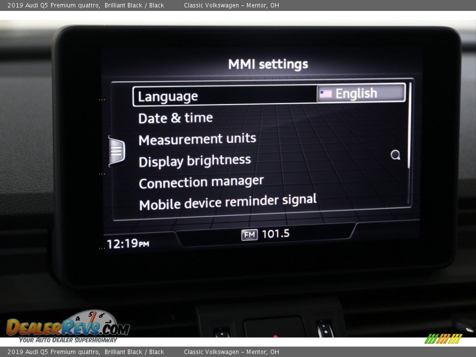 2019 Audi Q5 Premium quattro Brilliant Black / Black Photo #14