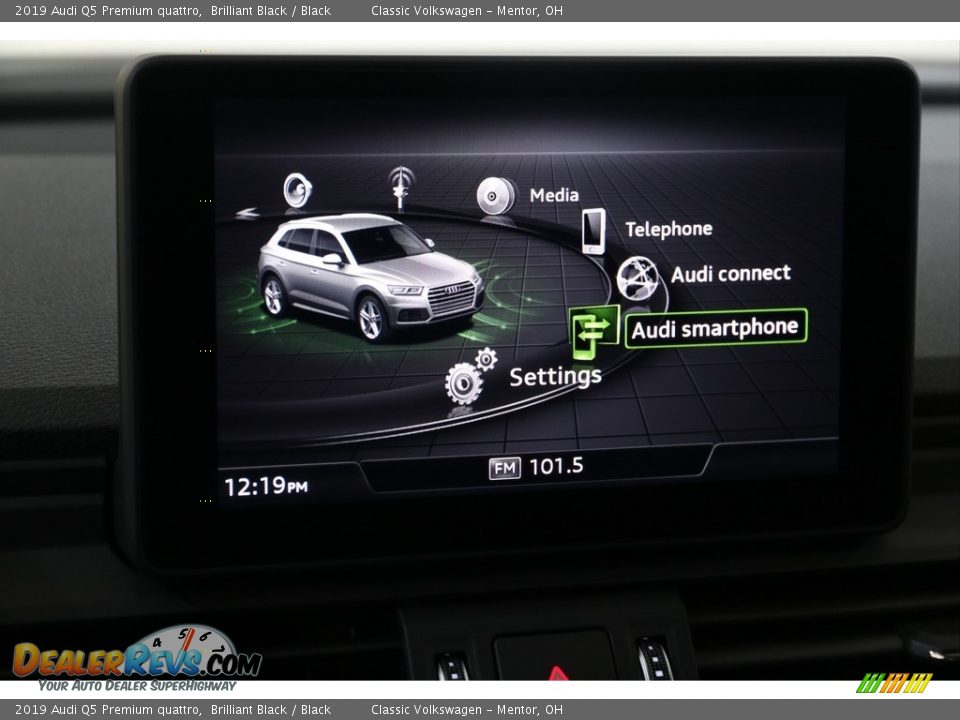 2019 Audi Q5 Premium quattro Brilliant Black / Black Photo #15