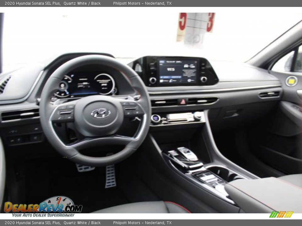 2020 Hyundai Sonata SEL Plus Quartz White / Black Photo #21