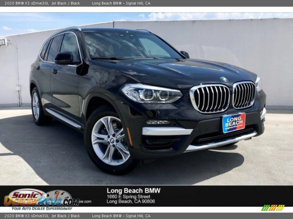 2020 BMW X3 sDrive30i Jet Black / Black Photo #1