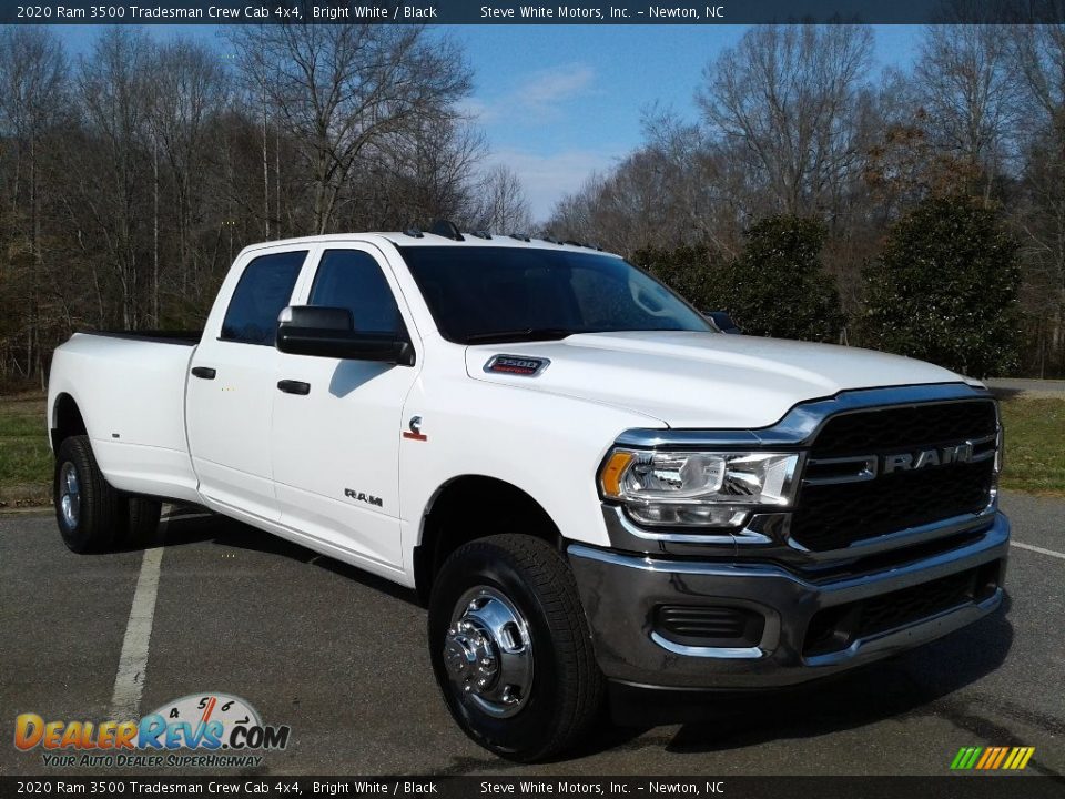2020 Ram 3500 Tradesman Crew Cab 4x4 Bright White / Black Photo #4
