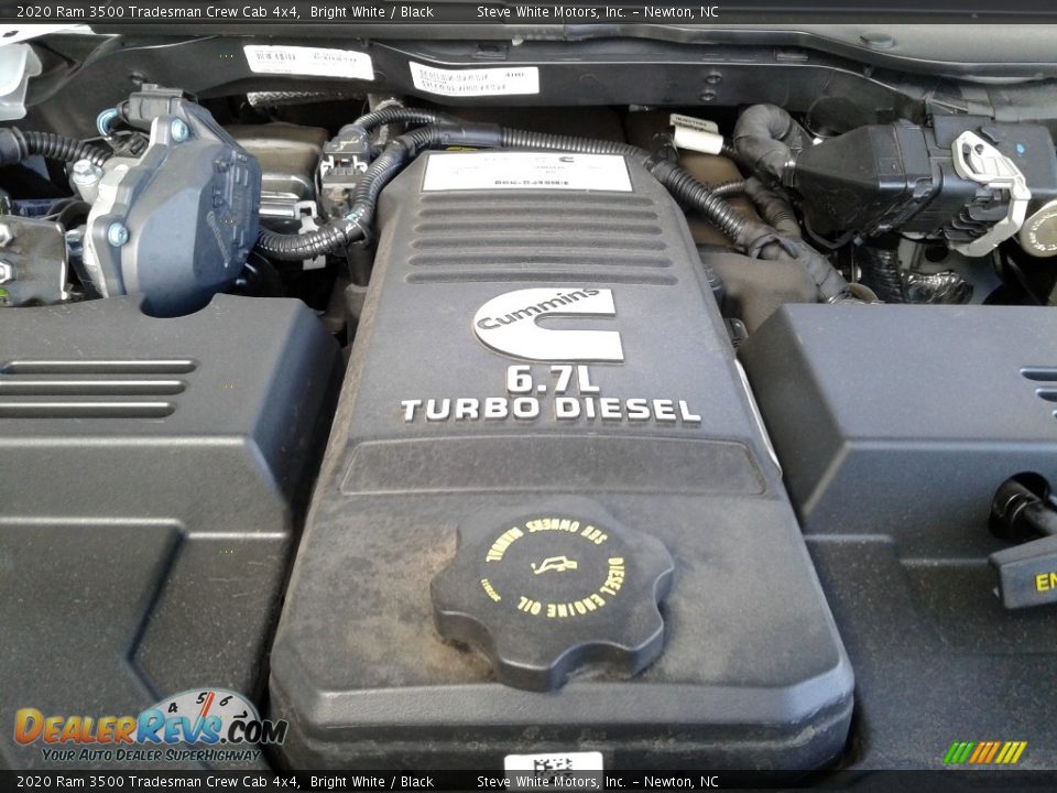 2020 Ram 3500 Tradesman Crew Cab 4x4 Bright White / Black Photo #10