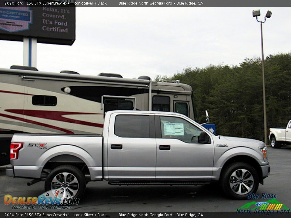 2020 Ford F150 STX SuperCrew 4x4 Iconic Silver / Black Photo #7