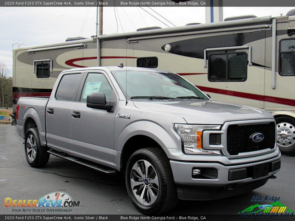 2020 Ford F150 STX SuperCrew 4x4 Iconic Silver / Black Photo #8