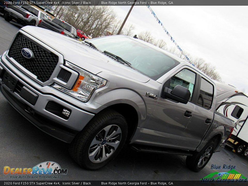 2020 Ford F150 STX SuperCrew 4x4 Iconic Silver / Black Photo #31