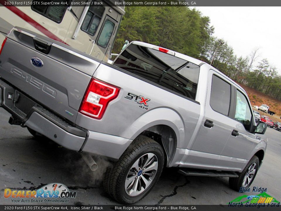2020 Ford F150 STX SuperCrew 4x4 Iconic Silver / Black Photo #33