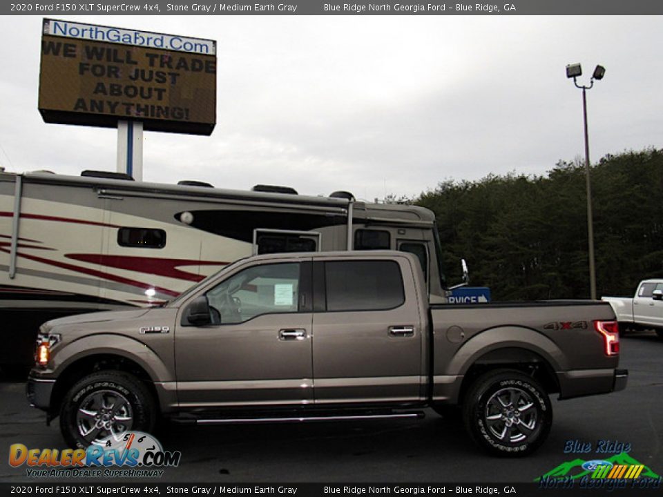 2020 Ford F150 XLT SuperCrew 4x4 Stone Gray / Medium Earth Gray Photo #2