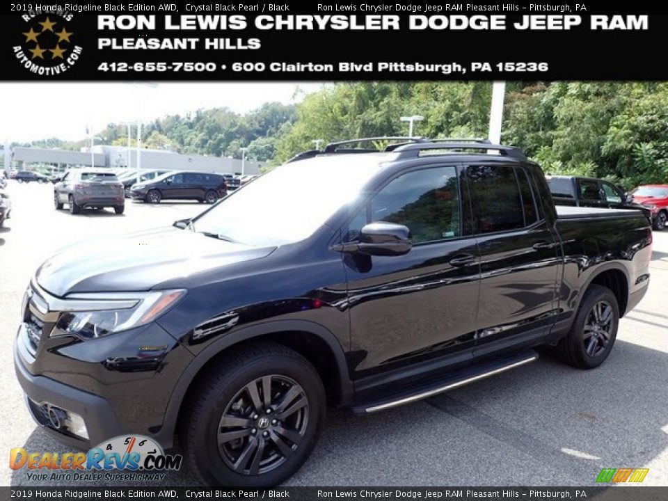 2019 Honda Ridgeline Black Edition AWD Crystal Black Pearl / Black Photo #1