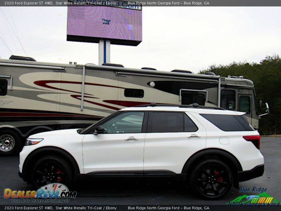 2020 Ford Explorer ST 4WD Star White Metallic Tri-Coat / Ebony Photo #2