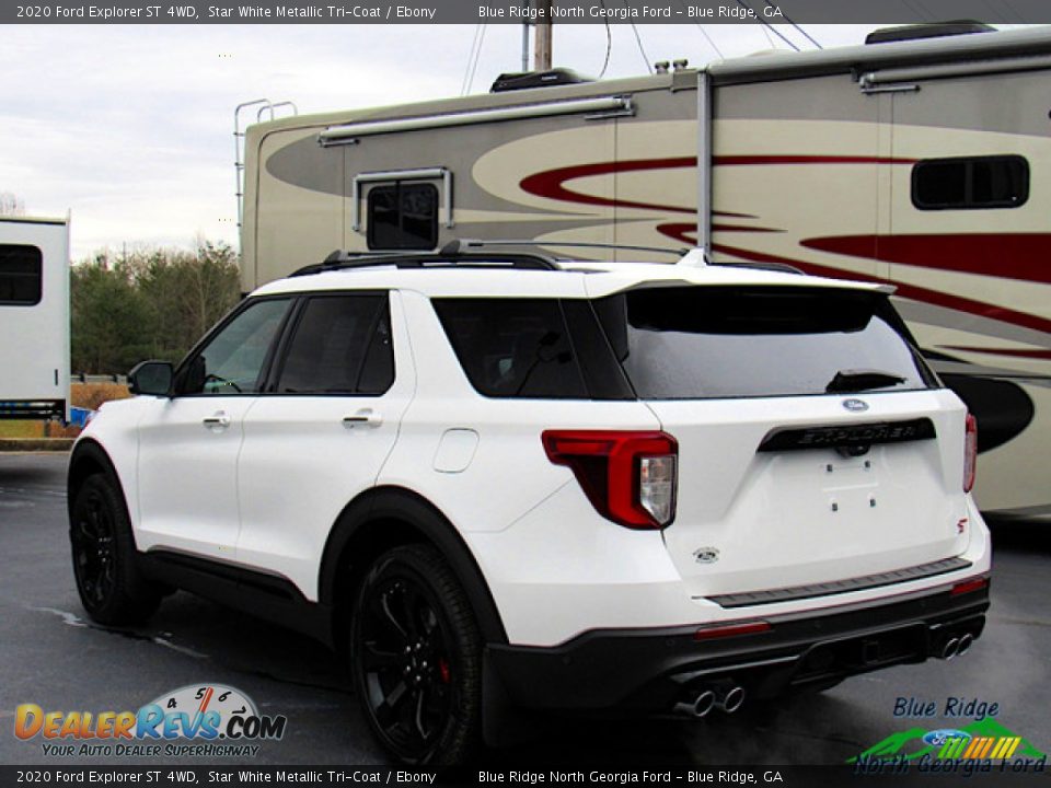2020 Ford Explorer ST 4WD Star White Metallic Tri-Coat / Ebony Photo #3