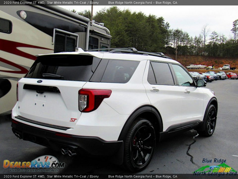 2020 Ford Explorer ST 4WD Star White Metallic Tri-Coat / Ebony Photo #5