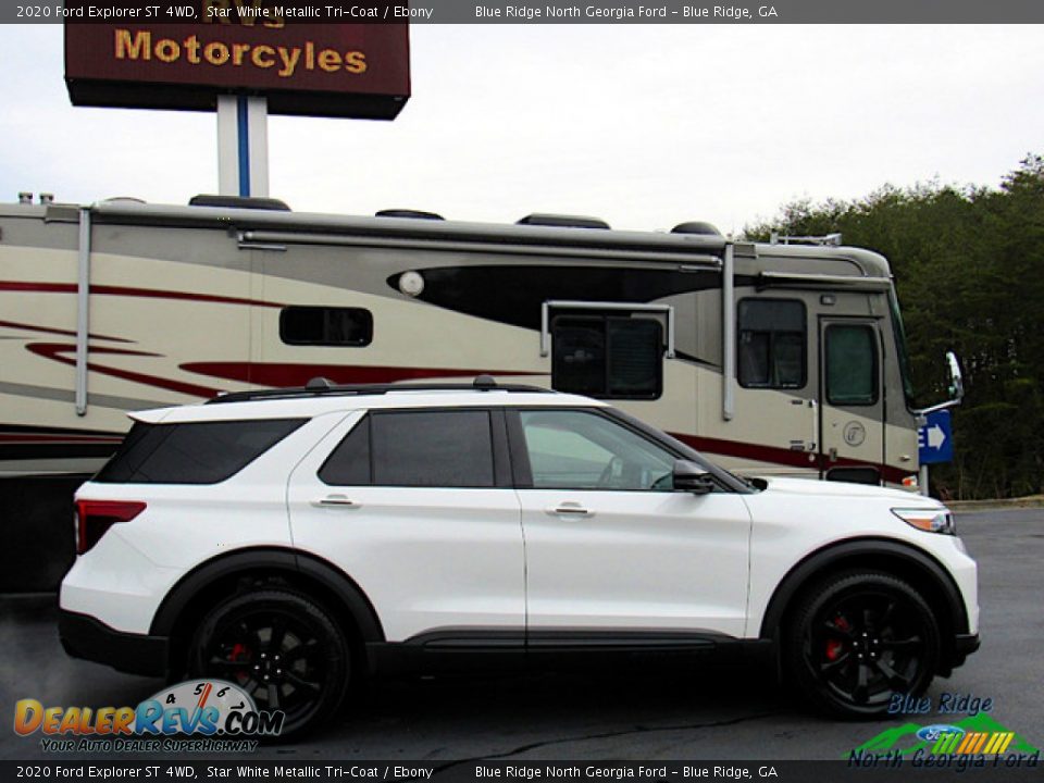 2020 Ford Explorer ST 4WD Star White Metallic Tri-Coat / Ebony Photo #6