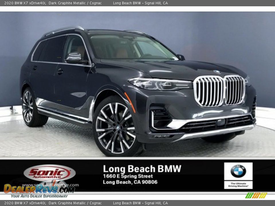 2020 BMW X7 xDrive40i Dark Graphite Metallic / Cognac Photo #1