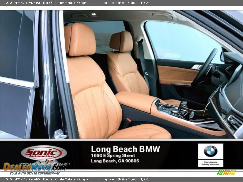 2020 BMW X7 xDrive40i Dark Graphite Metallic / Cognac Photo #7
