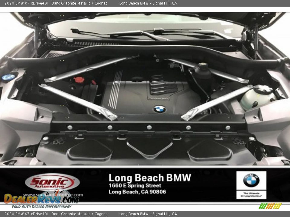 2020 BMW X7 xDrive40i Dark Graphite Metallic / Cognac Photo #8