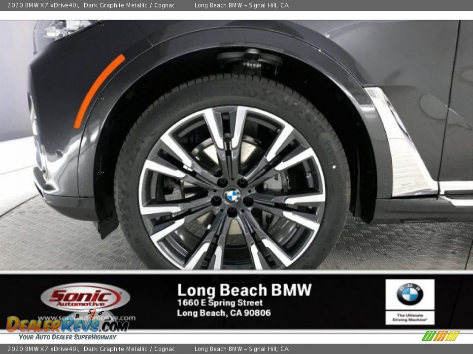 2020 BMW X7 xDrive40i Dark Graphite Metallic / Cognac Photo #9