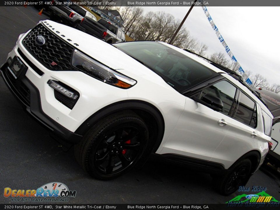 2020 Ford Explorer ST 4WD Star White Metallic Tri-Coat / Ebony Photo #31