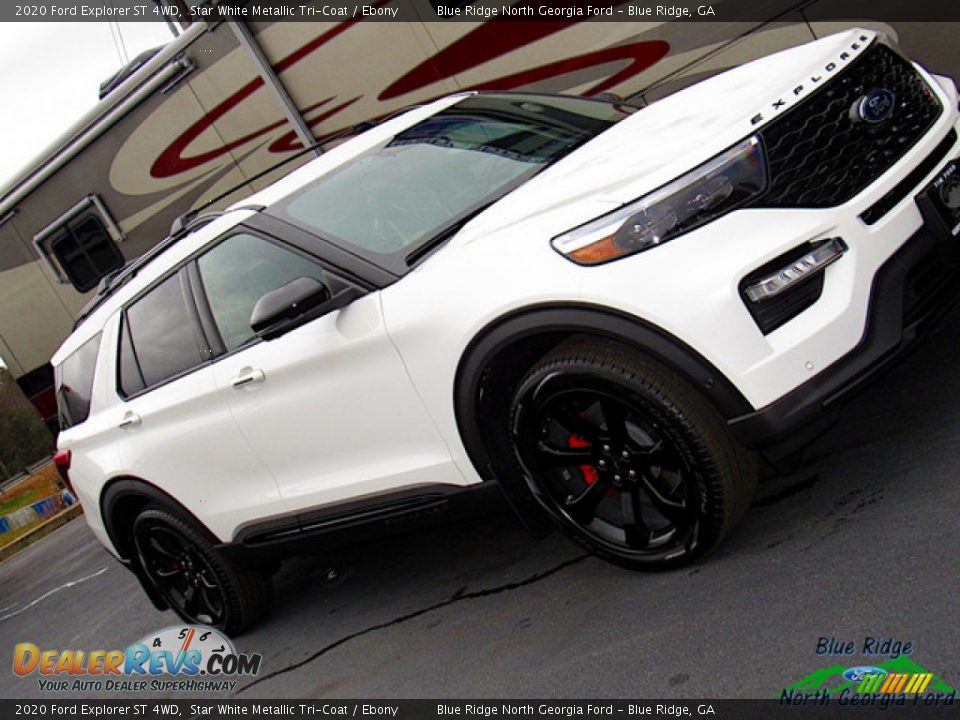 2020 Ford Explorer ST 4WD Star White Metallic Tri-Coat / Ebony Photo #32