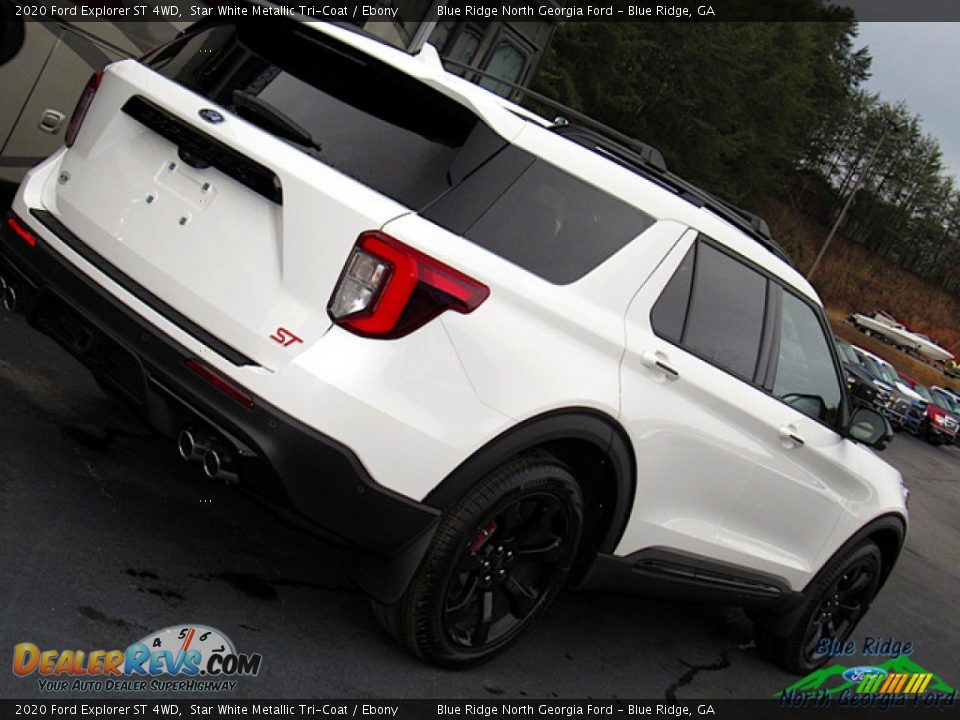 2020 Ford Explorer ST 4WD Star White Metallic Tri-Coat / Ebony Photo #33