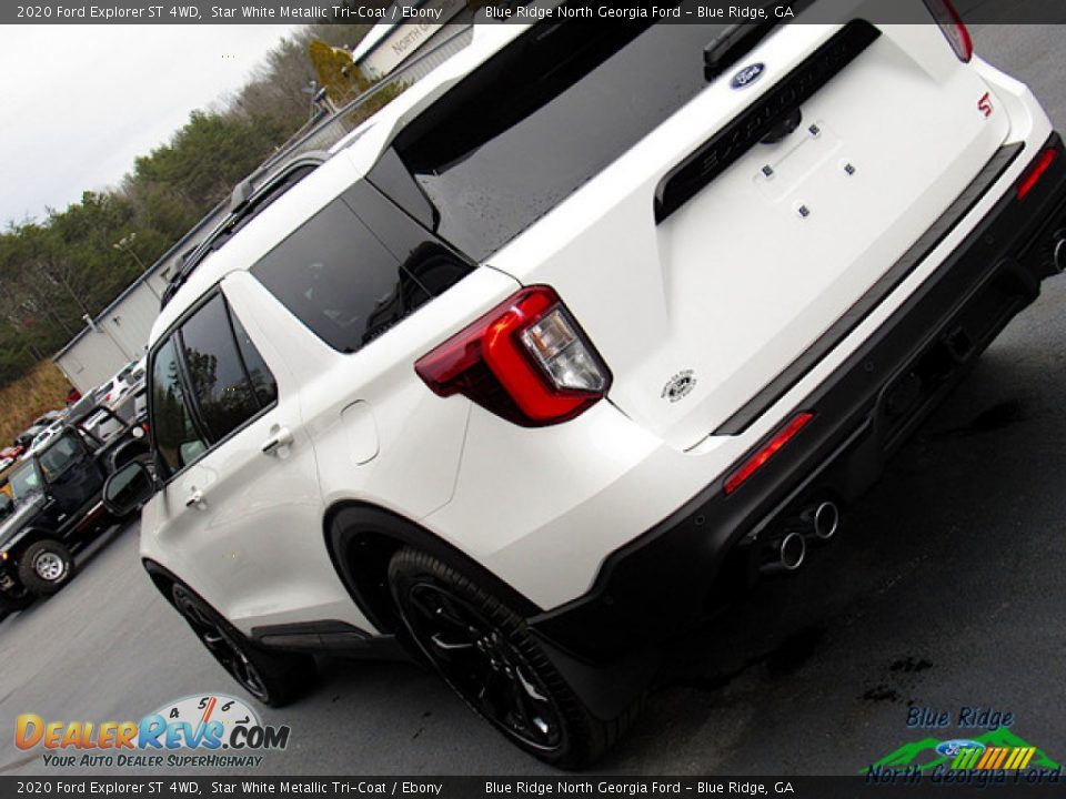 2020 Ford Explorer ST 4WD Star White Metallic Tri-Coat / Ebony Photo #34