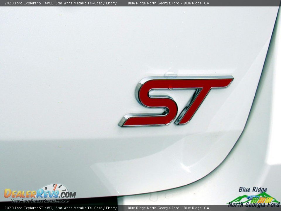 2020 Ford Explorer ST 4WD Star White Metallic Tri-Coat / Ebony Photo #35