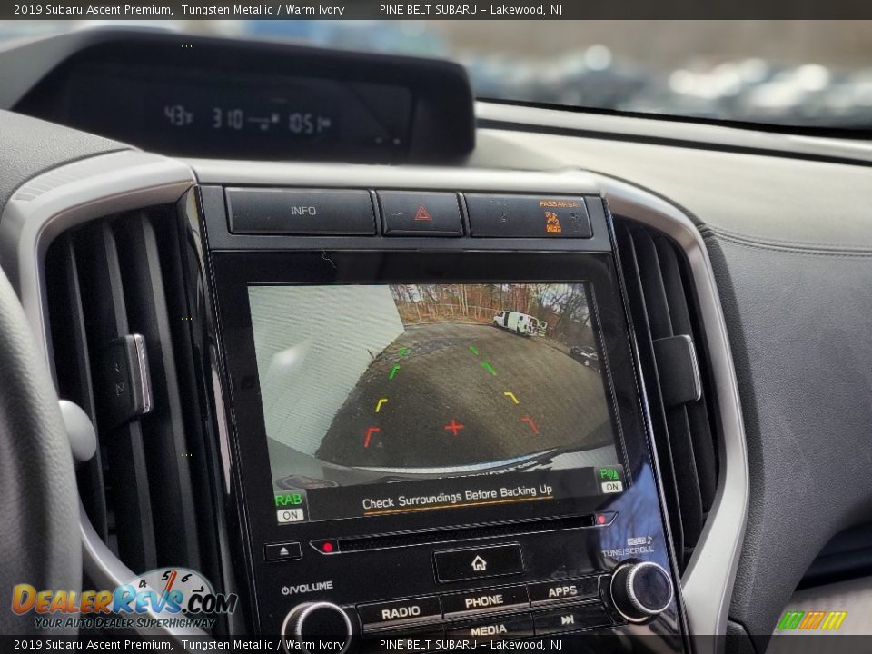 2019 Subaru Ascent Premium Tungsten Metallic / Warm Ivory Photo #6