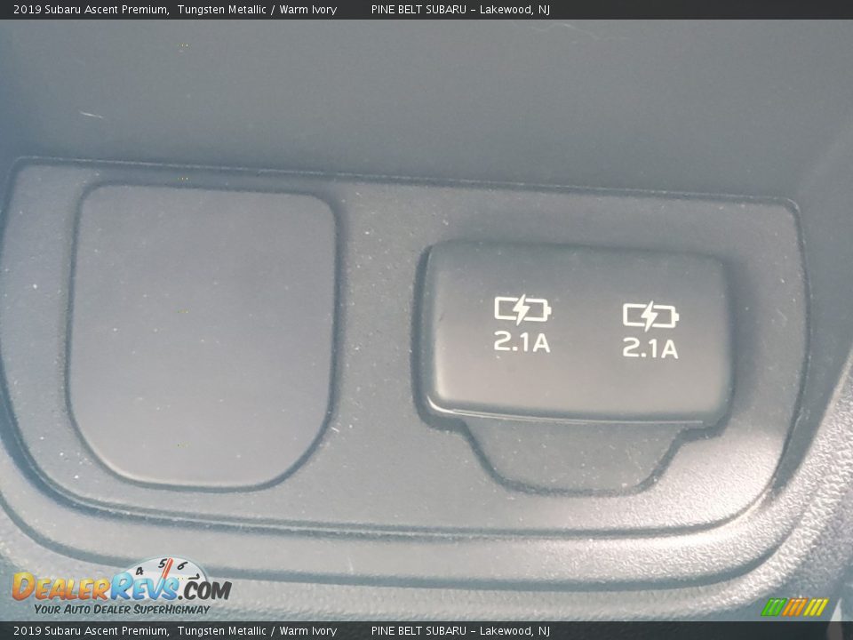 2019 Subaru Ascent Premium Tungsten Metallic / Warm Ivory Photo #10