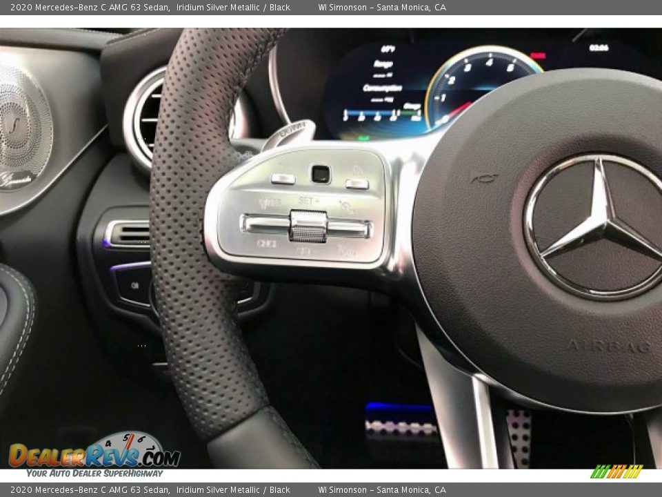 2020 Mercedes-Benz C AMG 63 Sedan Iridium Silver Metallic / Black Photo #18