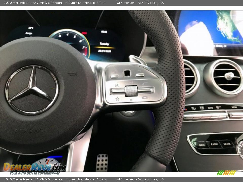 2020 Mercedes-Benz C AMG 63 Sedan Iridium Silver Metallic / Black Photo #19