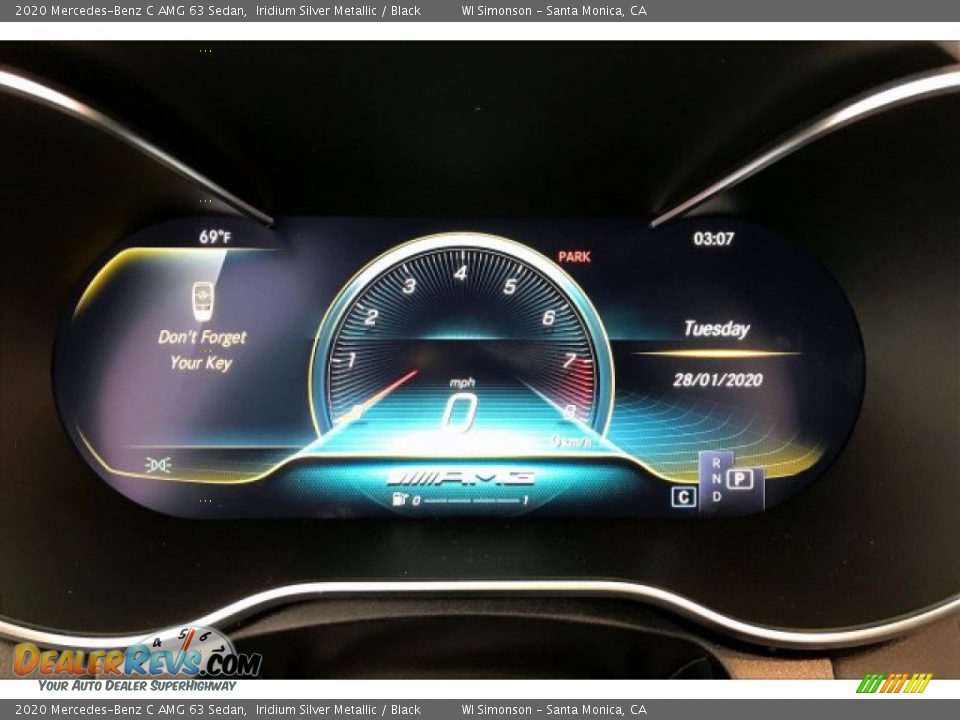 2020 Mercedes-Benz C AMG 63 Sedan Iridium Silver Metallic / Black Photo #20