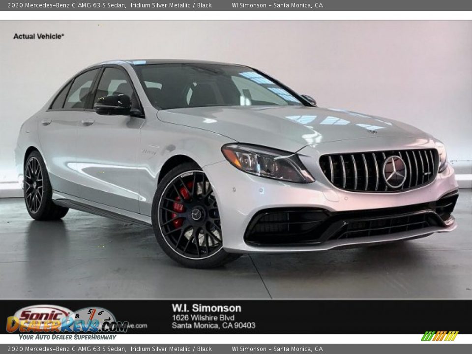 2020 Mercedes-Benz C AMG 63 S Sedan Iridium Silver Metallic / Black Photo #1