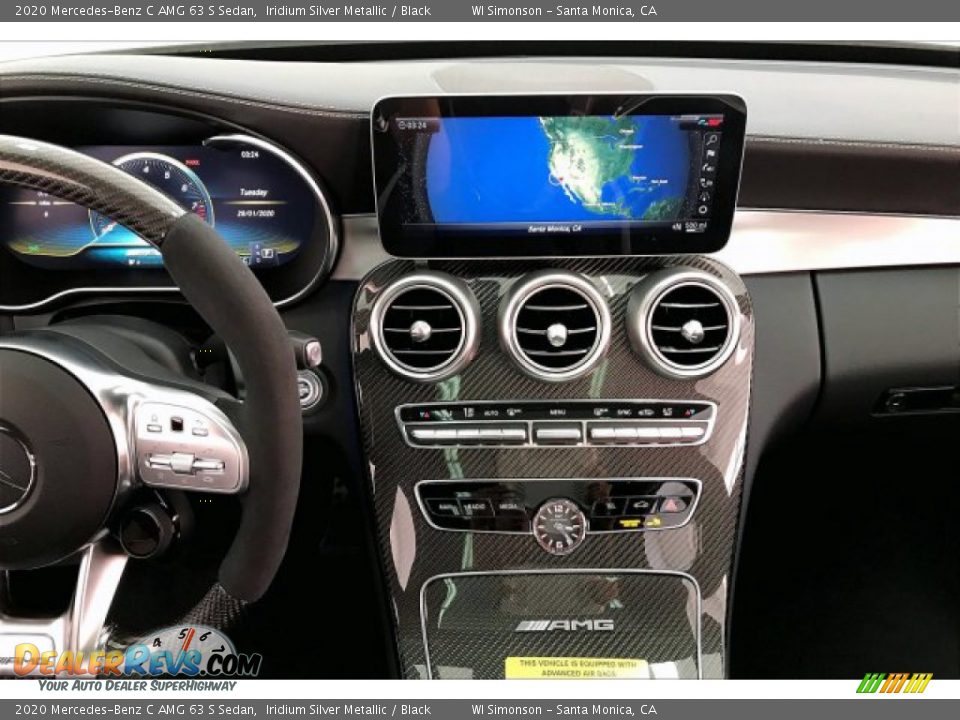 2020 Mercedes-Benz C AMG 63 S Sedan Iridium Silver Metallic / Black Photo #5