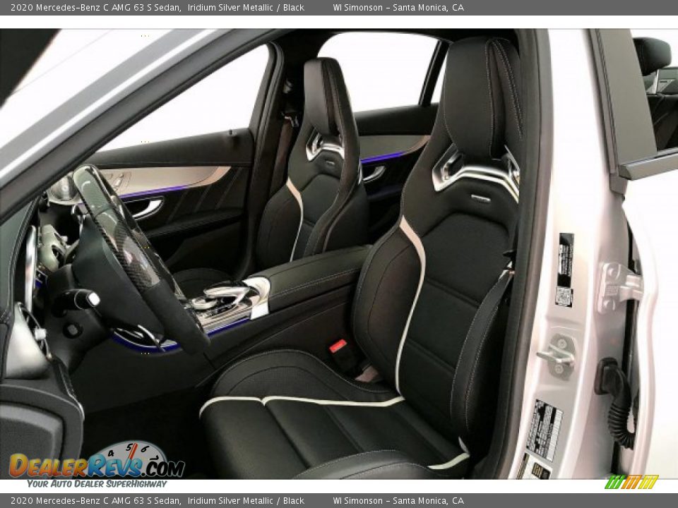 Black Interior - 2020 Mercedes-Benz C AMG 63 S Sedan Photo #14