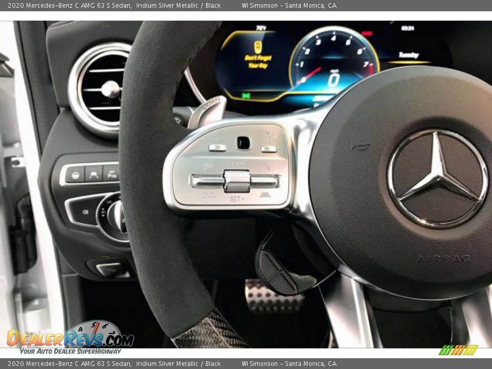 2020 Mercedes-Benz C AMG 63 S Sedan Steering Wheel Photo #18