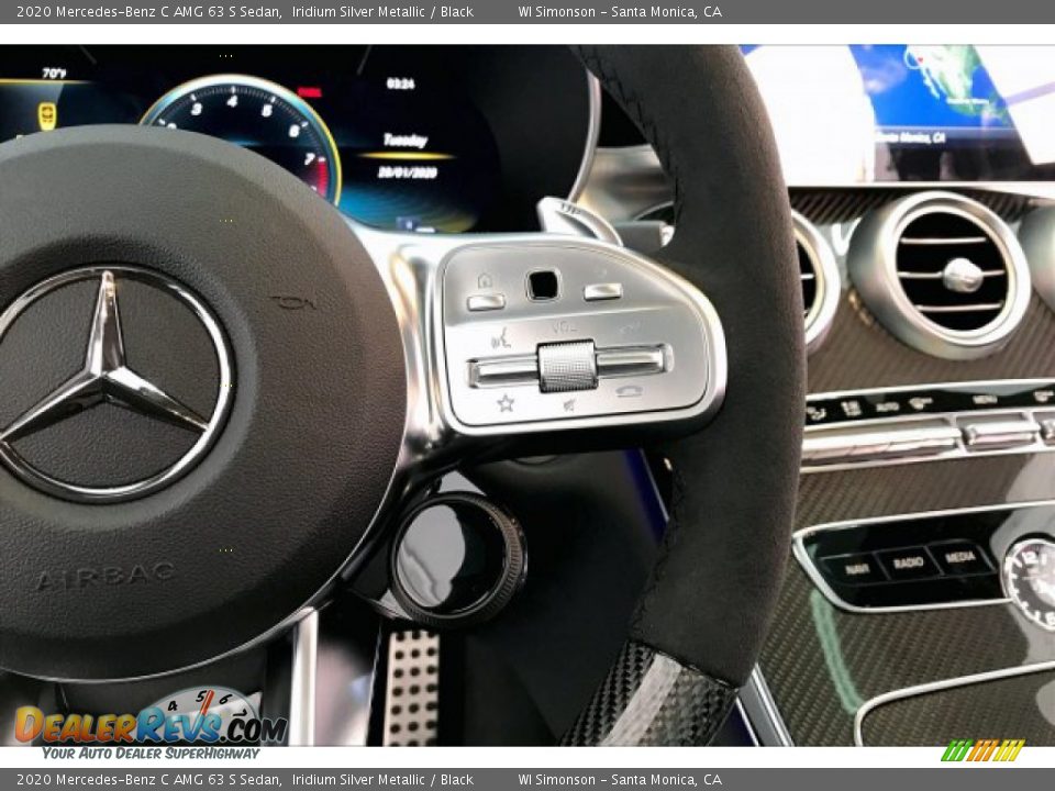 2020 Mercedes-Benz C AMG 63 S Sedan Steering Wheel Photo #19
