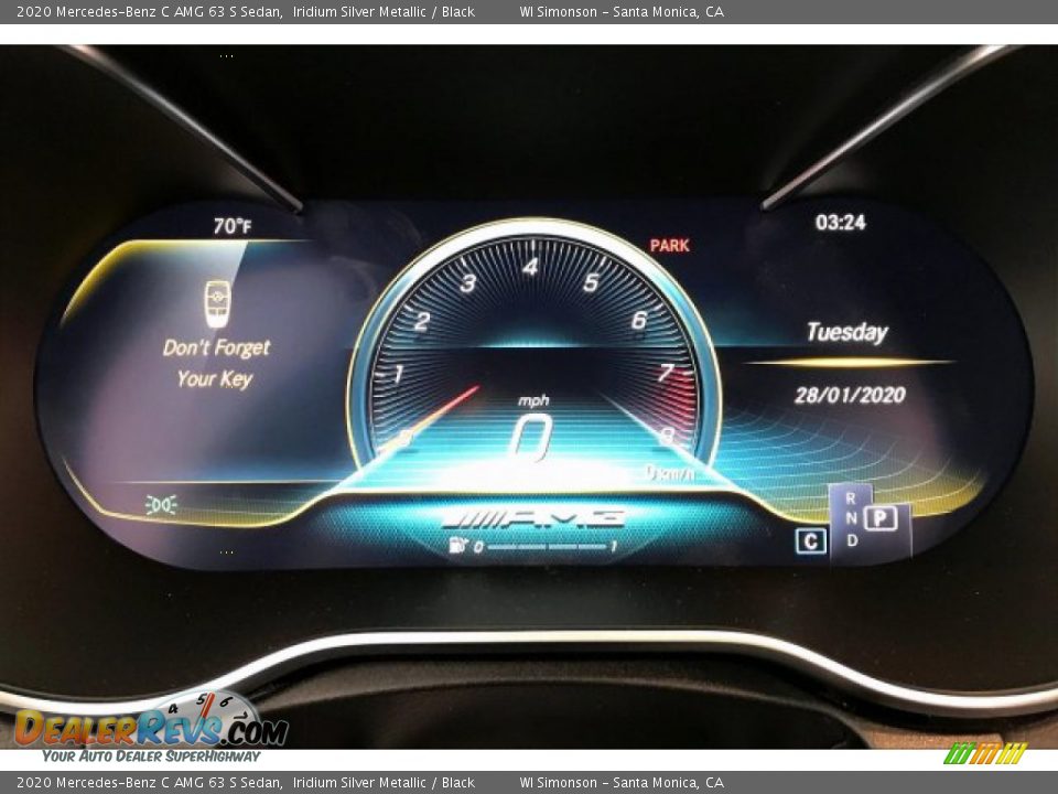 2020 Mercedes-Benz C AMG 63 S Sedan Gauges Photo #20