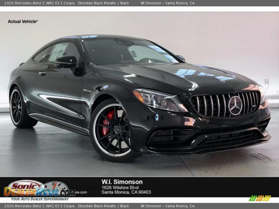 2020 Mercedes-Benz C AMG 63 S Coupe Obsidian Black Metallic / Black Photo #1