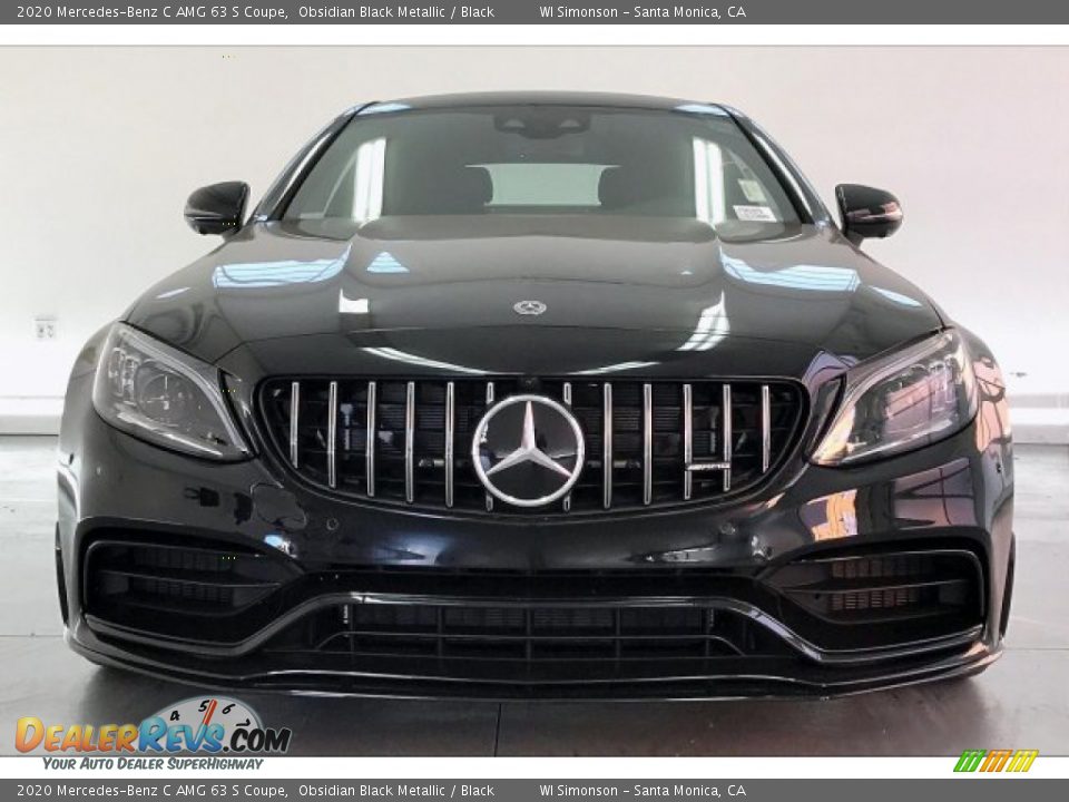 2020 Mercedes-Benz C AMG 63 S Coupe Obsidian Black Metallic / Black Photo #2