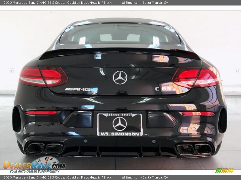 2020 Mercedes-Benz C AMG 63 S Coupe Obsidian Black Metallic / Black Photo #3