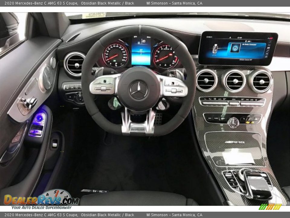 2020 Mercedes-Benz C AMG 63 S Coupe Obsidian Black Metallic / Black Photo #4