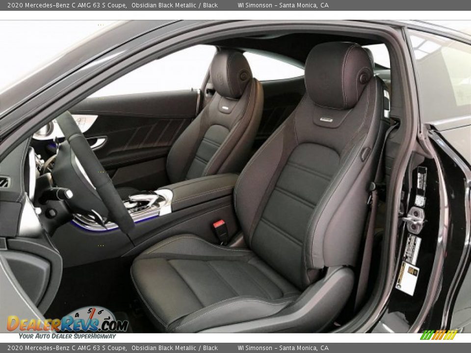 Black Interior - 2020 Mercedes-Benz C AMG 63 S Coupe Photo #14