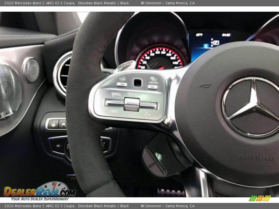 2020 Mercedes-Benz C AMG 63 S Coupe Steering Wheel Photo #18