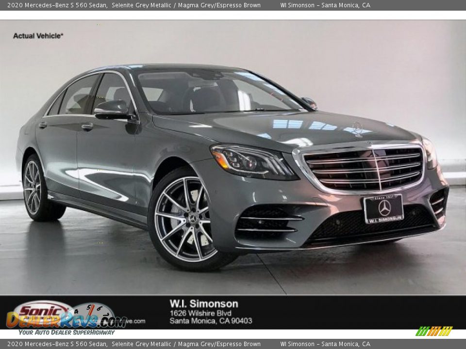 2020 Mercedes-Benz S 560 Sedan Selenite Grey Metallic / Magma Grey/Espresso Brown Photo #1