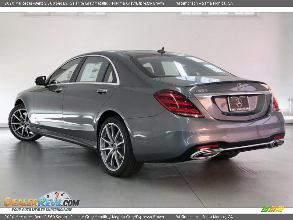 2020 Mercedes-Benz S 560 Sedan Selenite Grey Metallic / Magma Grey/Espresso Brown Photo #2