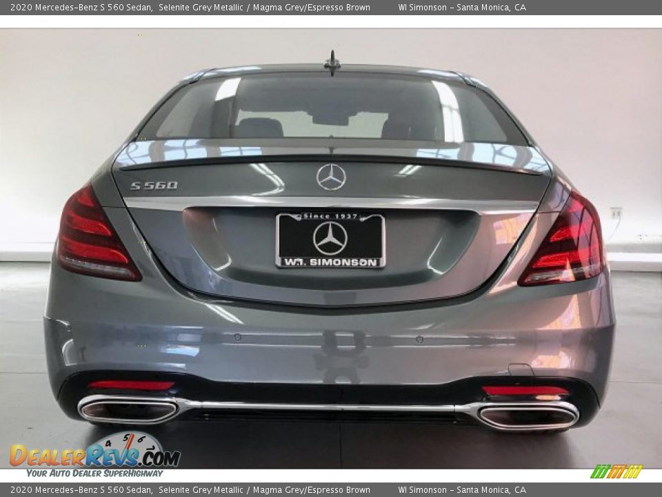 2020 Mercedes-Benz S 560 Sedan Selenite Grey Metallic / Magma Grey/Espresso Brown Photo #3