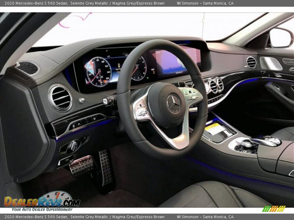 2020 Mercedes-Benz S 560 Sedan Selenite Grey Metallic / Magma Grey/Espresso Brown Photo #4